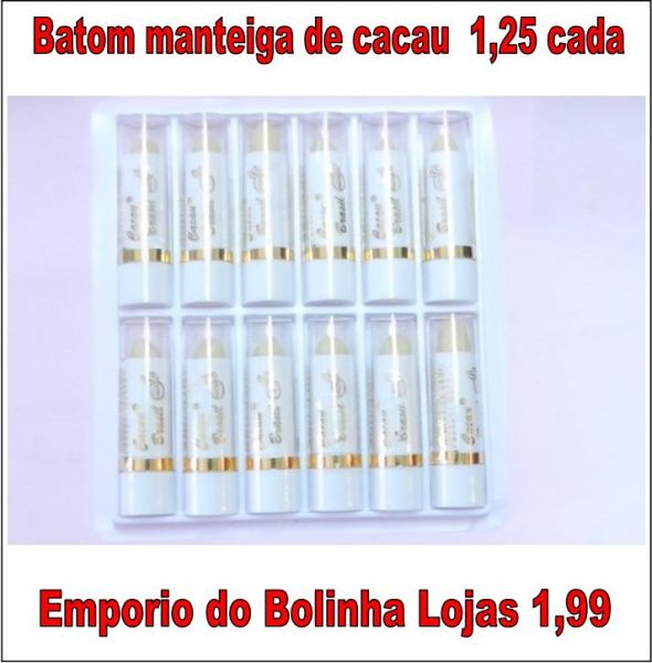 batom Manteiga de cacau 1,25 cada